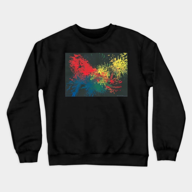 Impulsive Color Splash Toddler Art Crewneck Sweatshirt by Christine aka stine1